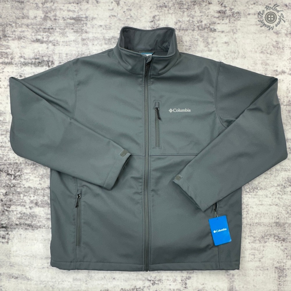 NWT Columbia Ascender Softshell Jacket Men's XL Grey WM6044 MSRP $110